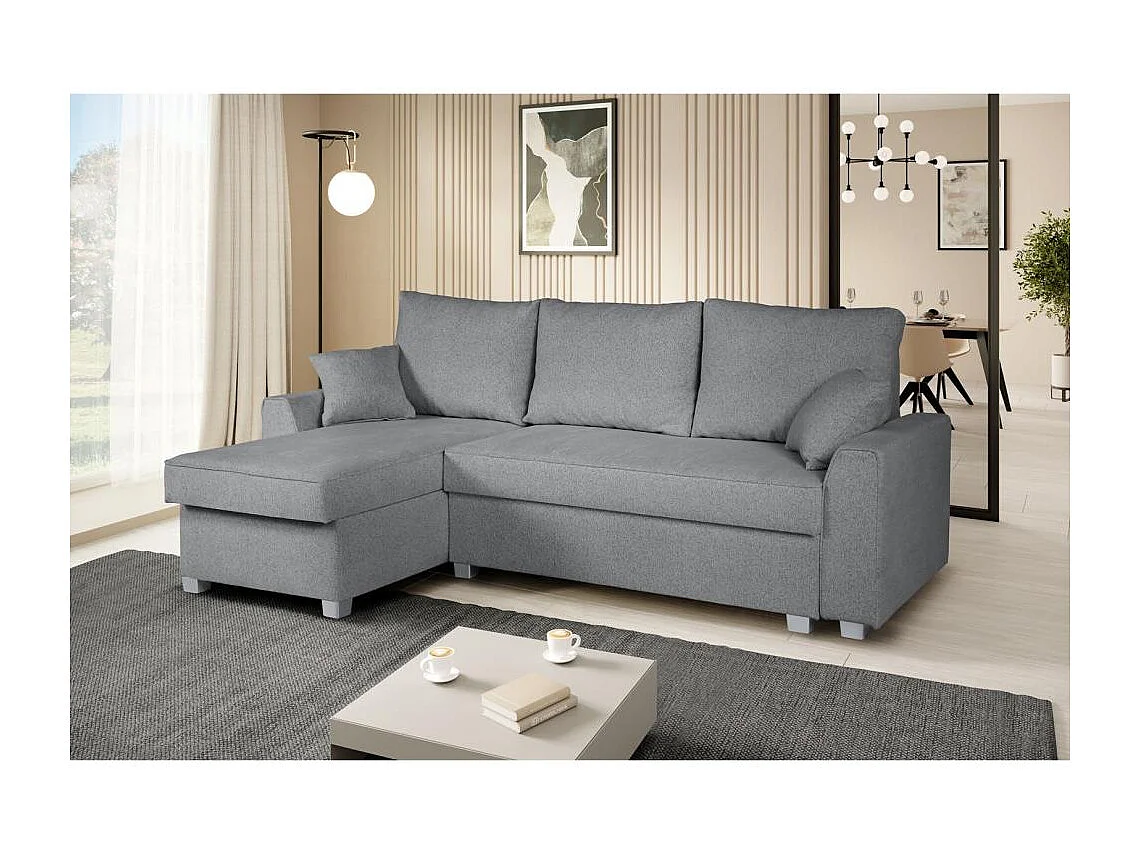 HOEKBANK Teramo grijs