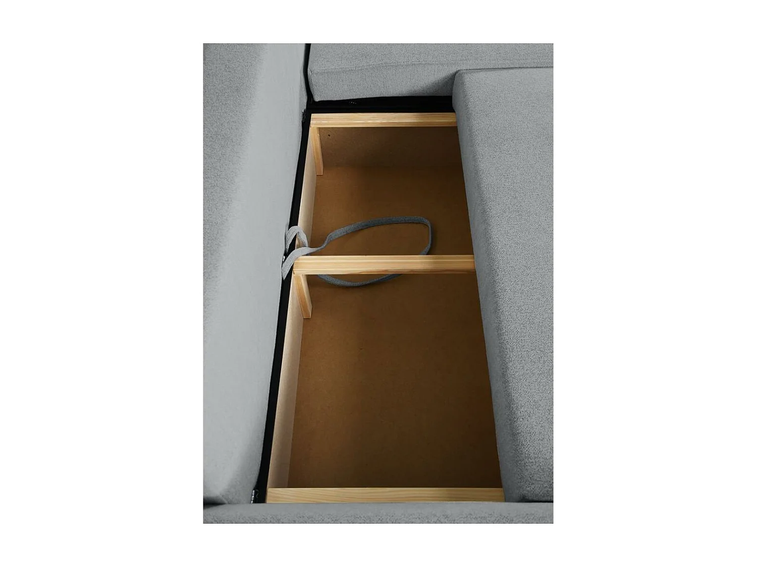 HOEKBANK Teramo grijs