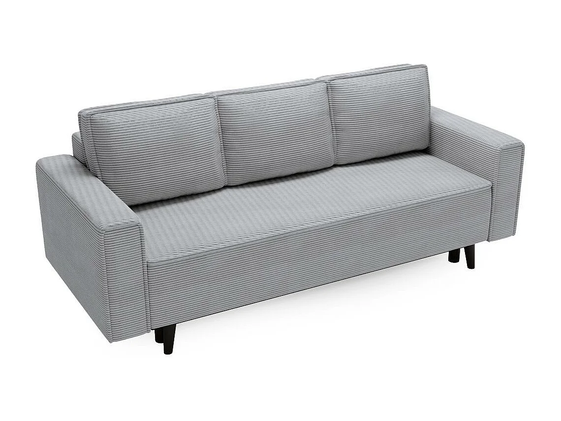 3-SITZER SOFA Monte mit Schlaffunktion hellgrau