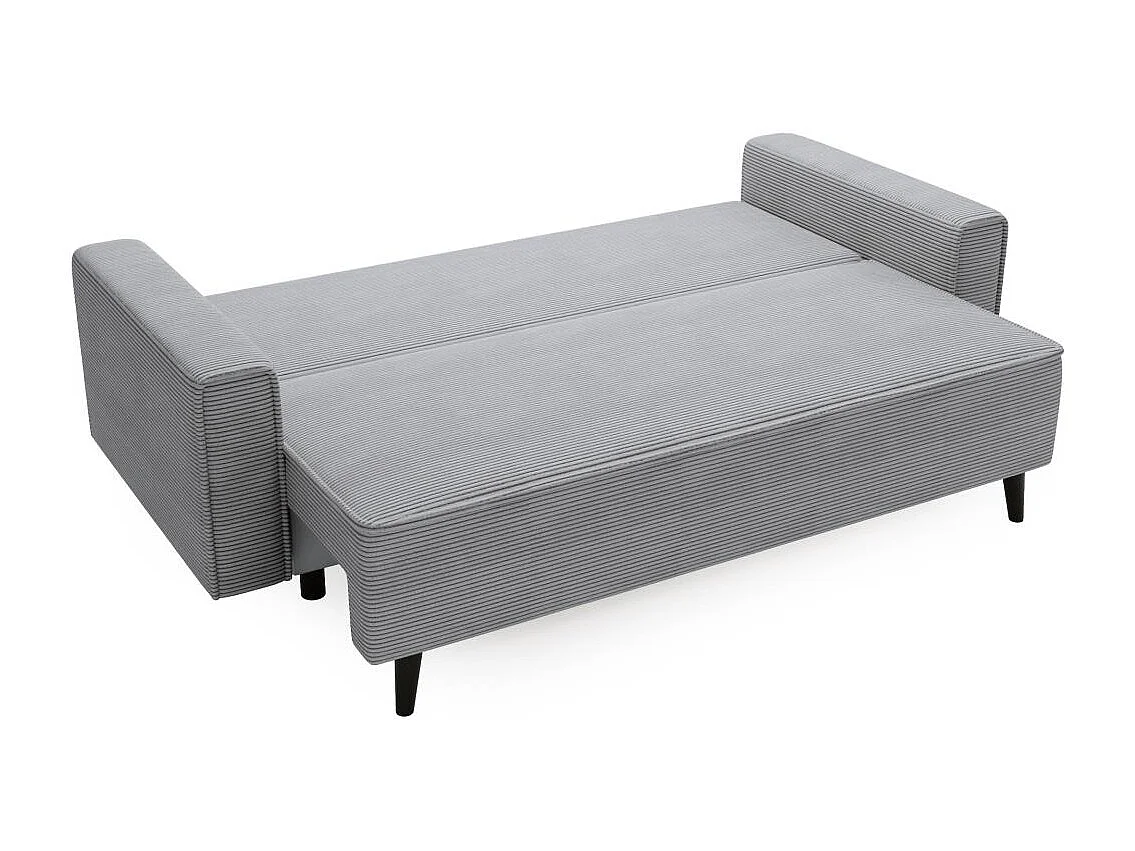 3-SITZER SOFA Monte mit Schlaffunktion hellgrau