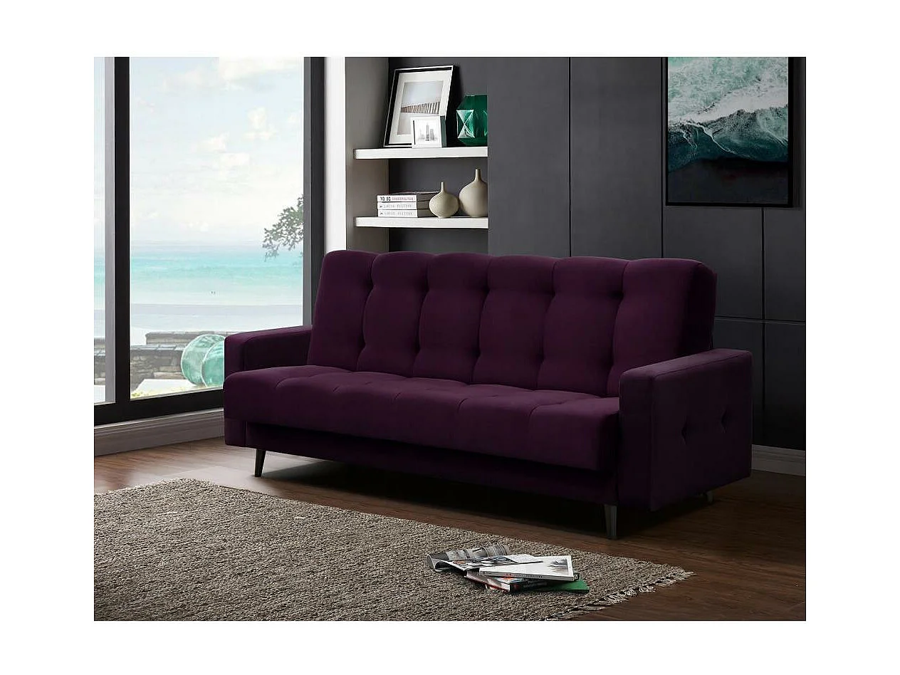 3-SITZER Schlafsofa Nancy Bis violett