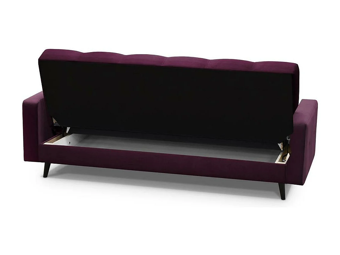 3-SITZER Schlafsofa Nancy Bis violett