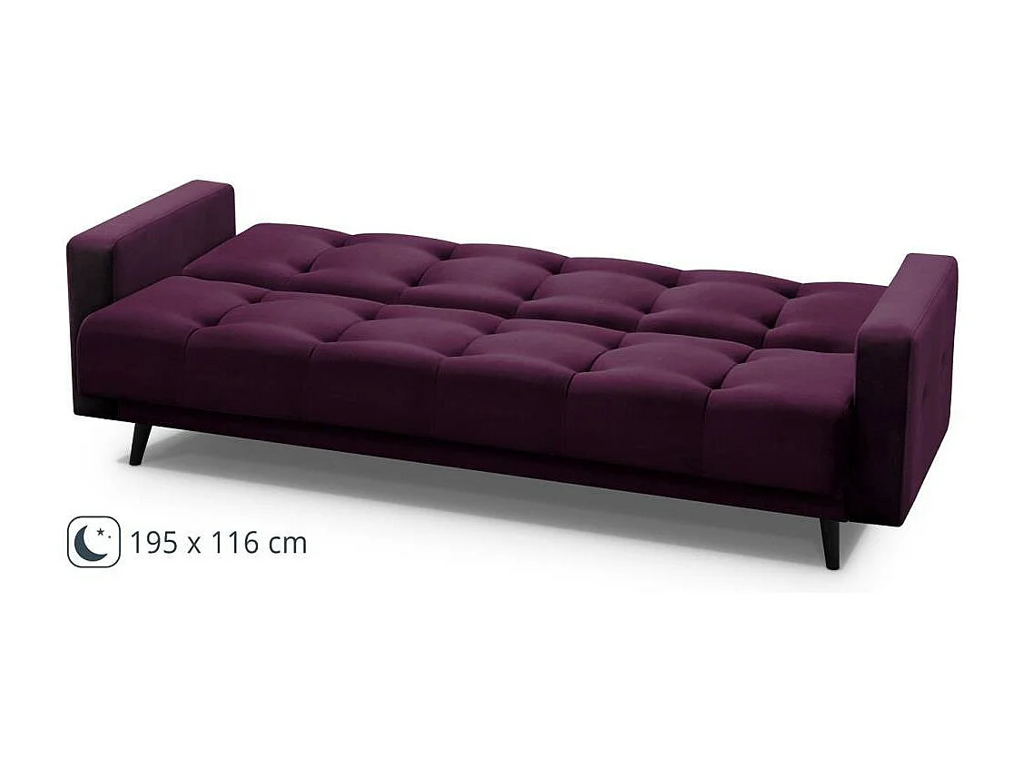 3-SITZER Schlafsofa Nancy Bis violett