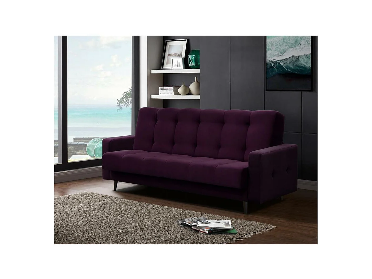 3-SITZER Schlafsofa Nancy Bis violett