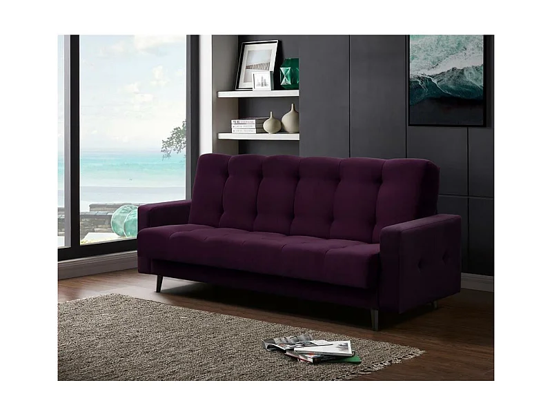 3-SITZER Schlafsofa Nancy Bis violett