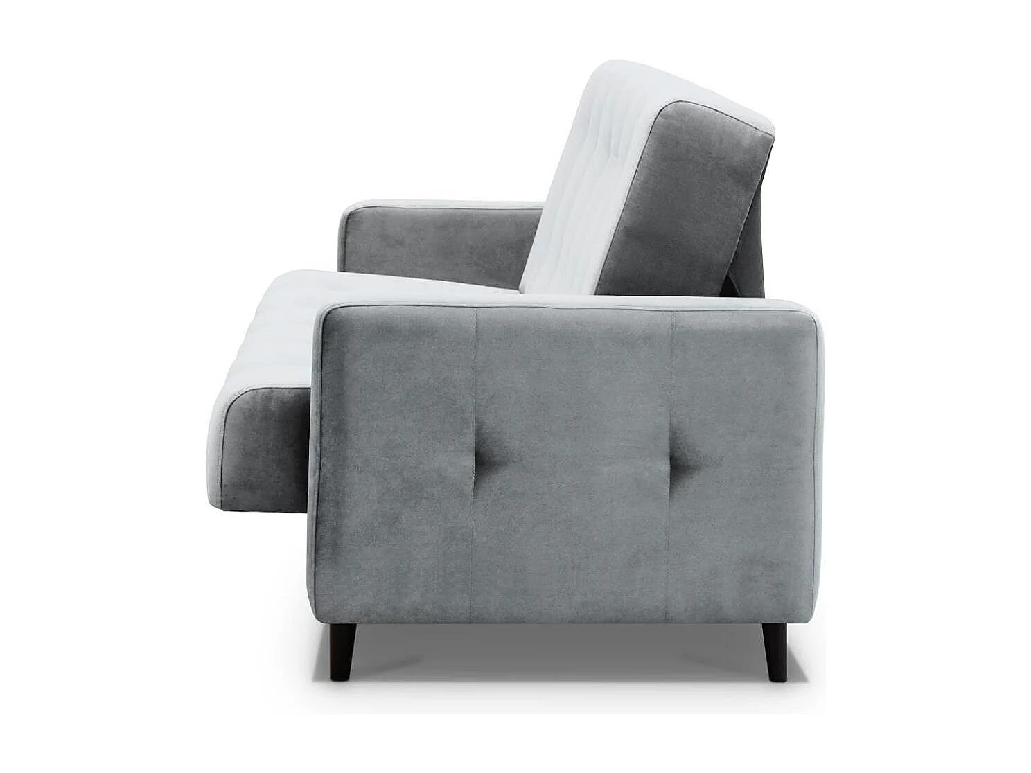 Canapé-lit 3 places Nancy Bis gris clair