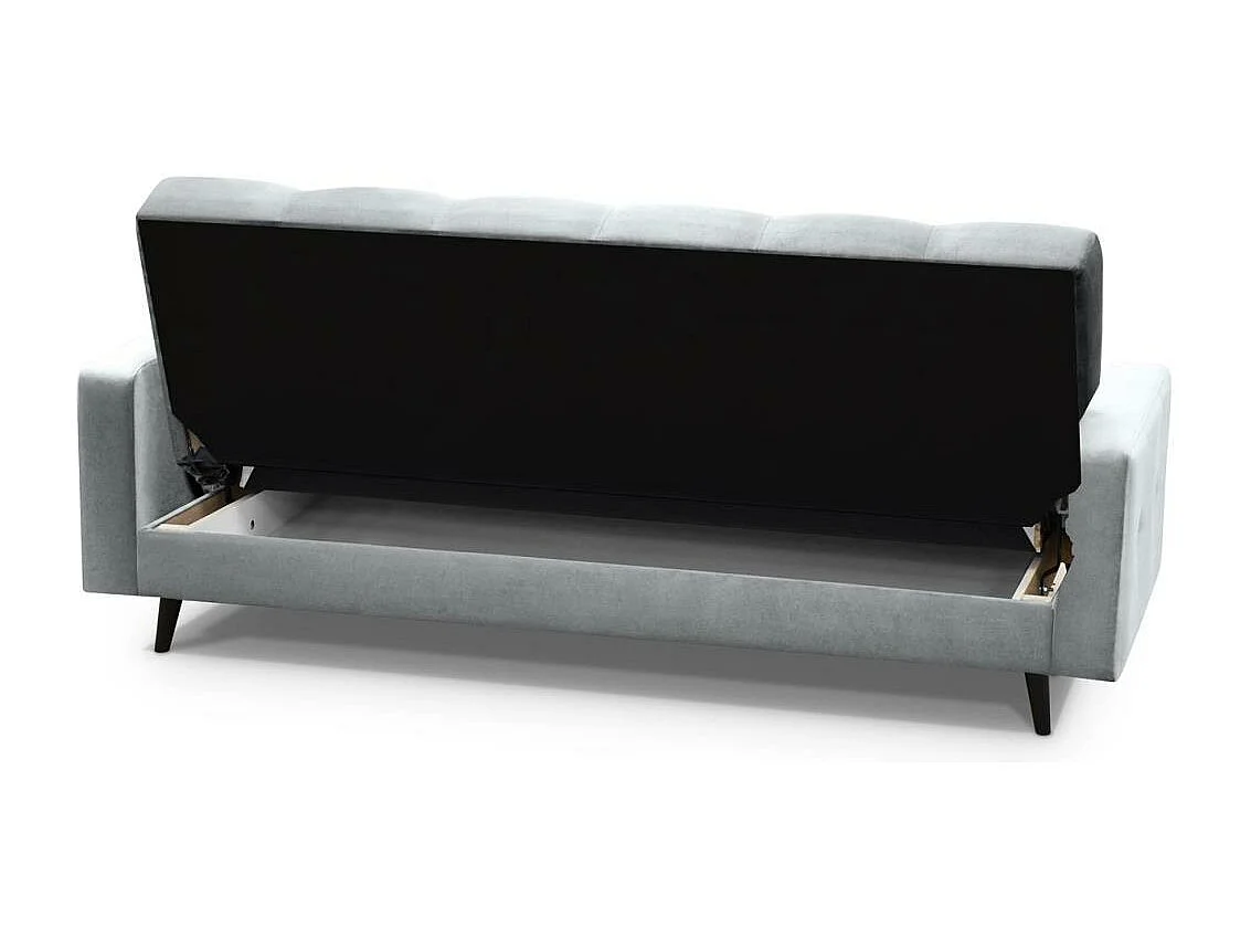 Canapé-lit 3 places Nancy Bis gris clair