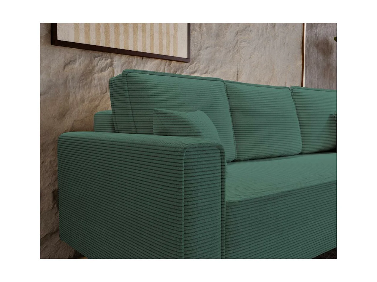 3-SITZER SOFA Monte mit Schlaffunktion grün