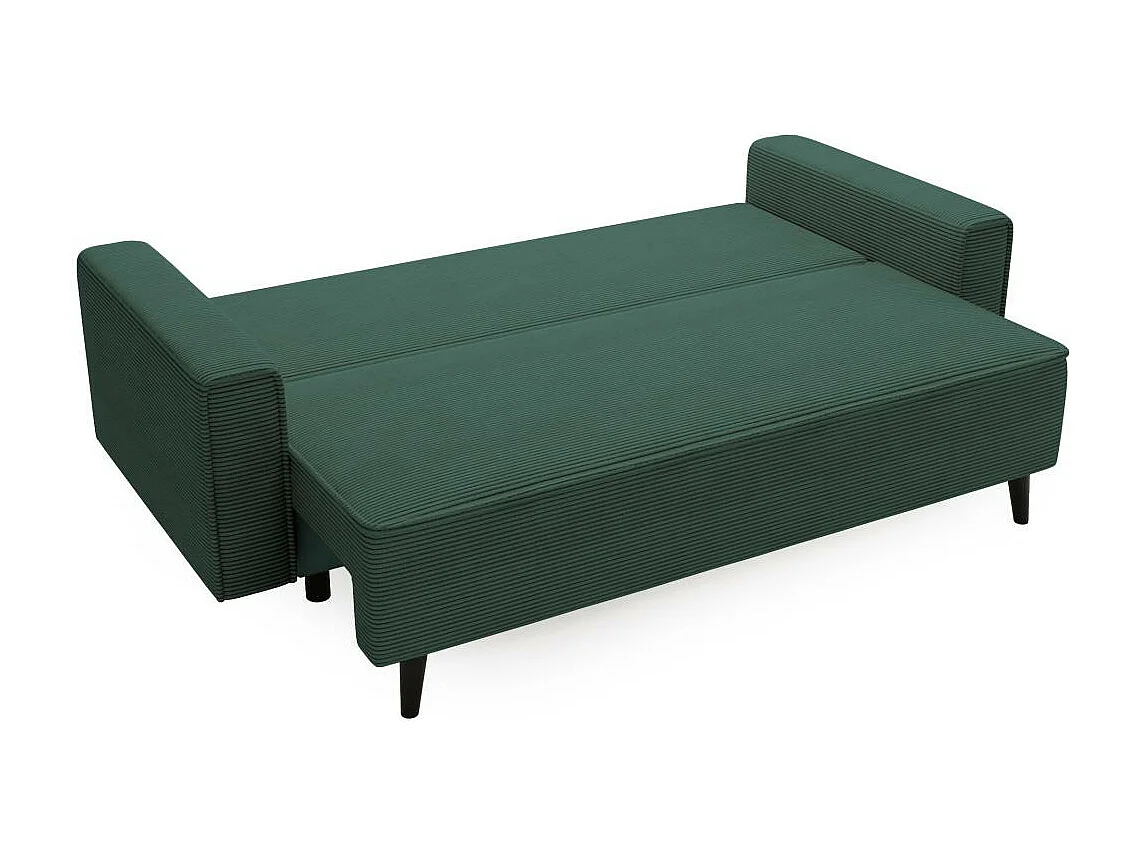 3-SITZER SOFA Monte mit Schlaffunktion grün