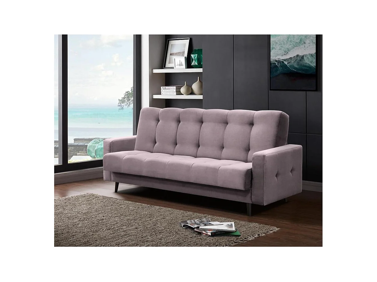 3-SITZER Schlafsofa Nancy Bis rosa