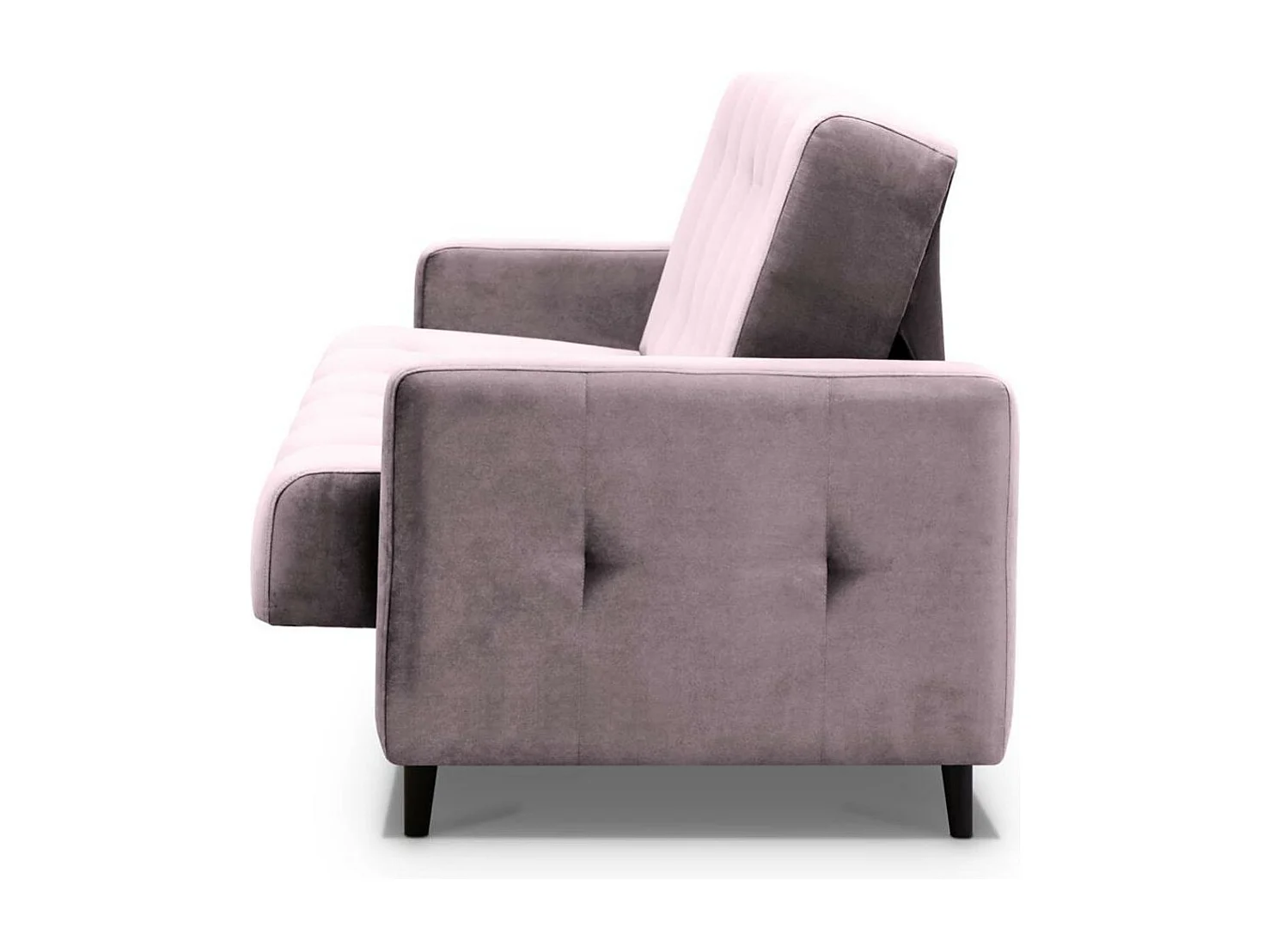 Canapé-lit 3 places Nancy Bis rose