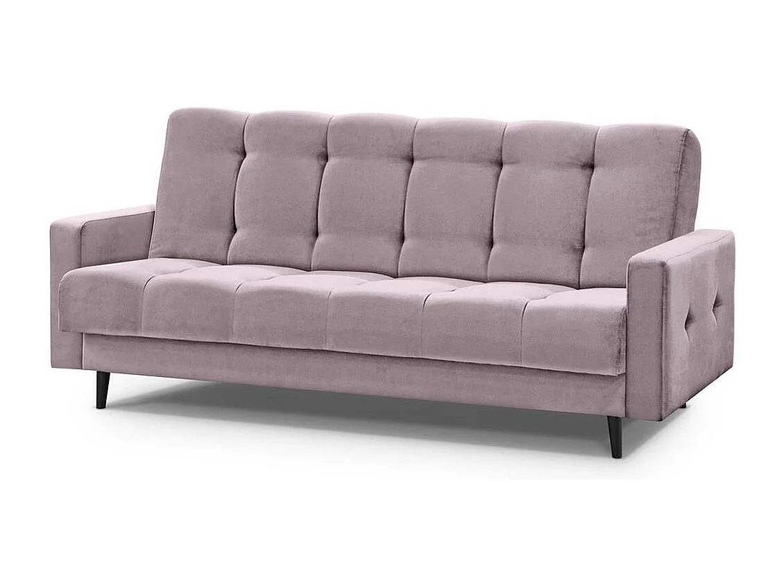 Canapé-lit 3 places Nancy Bis rose