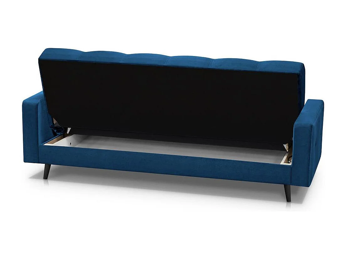 Canapé-lit 3 places Nancy Bis bleu foncé