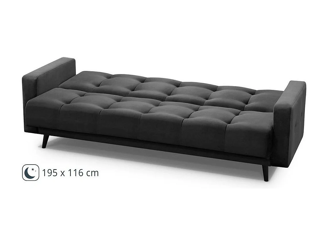 3-SITZER Schlafsofa Nancy Bis schwarz