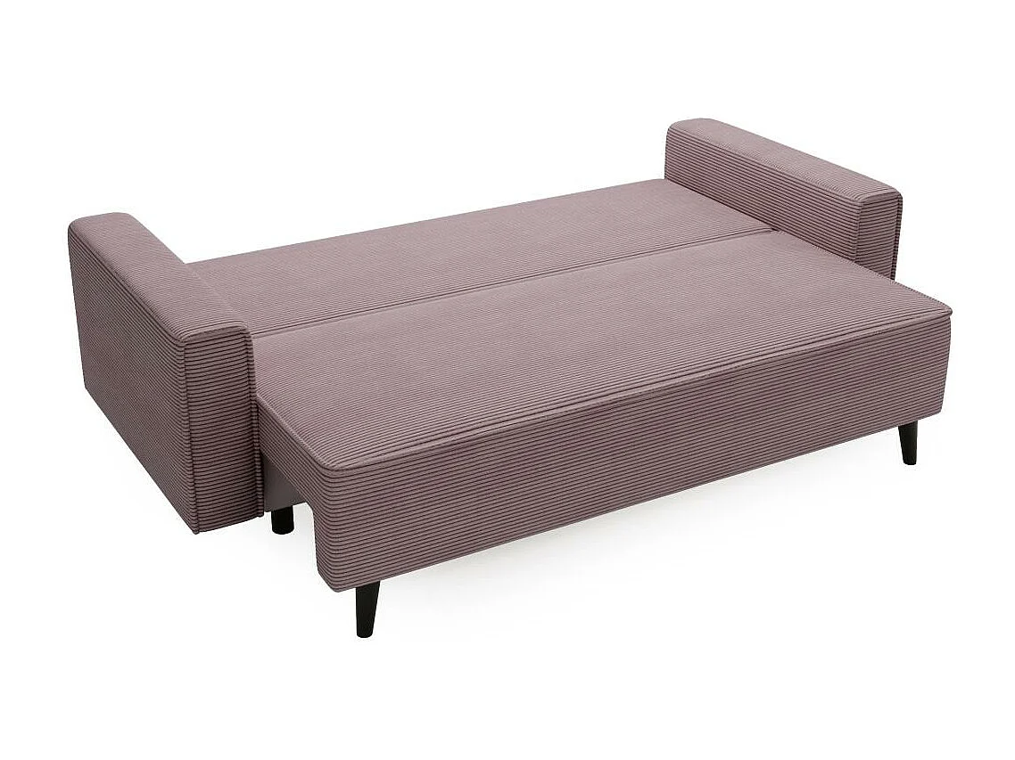 3-SITZER SOFA Monte mit Schlaffunktion rosa
