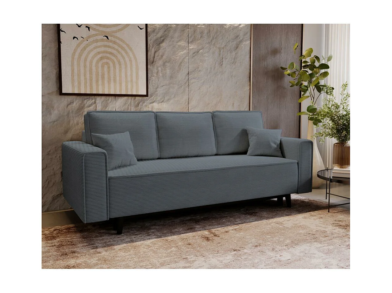 3-zits bank Monte met slaapfunctie groen