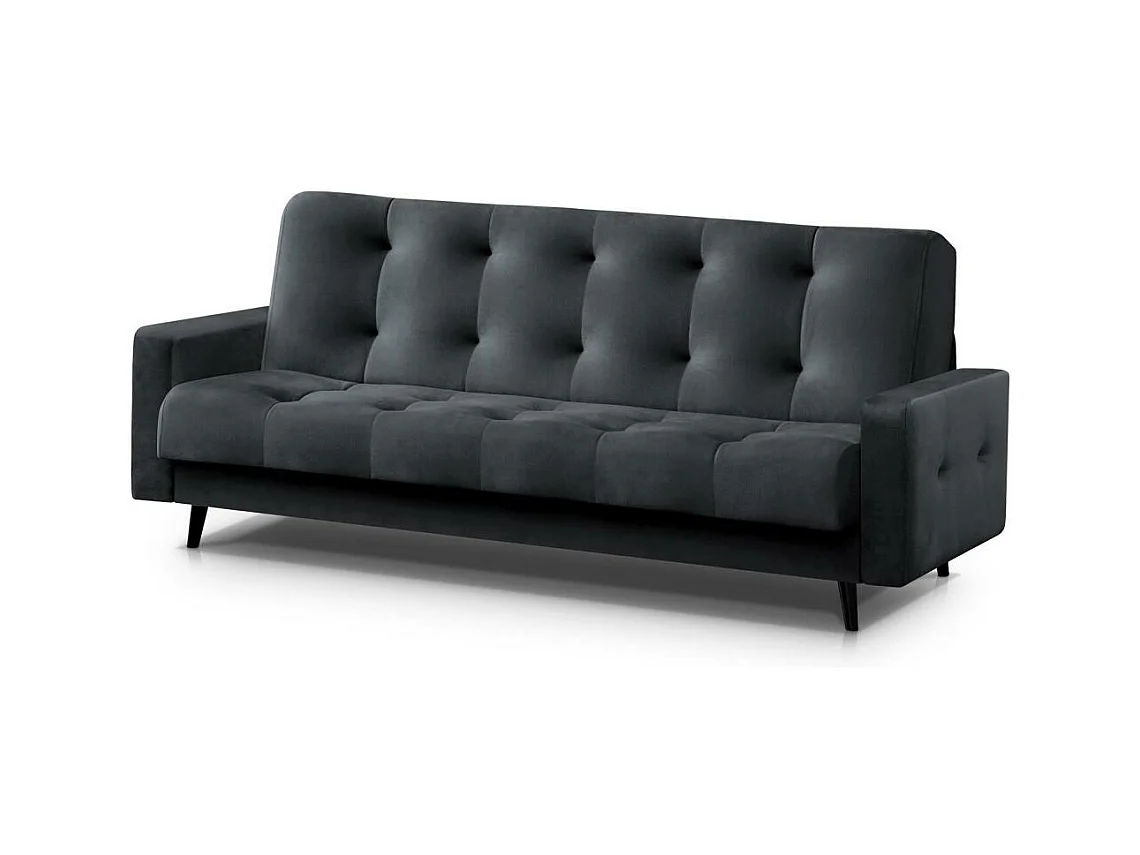 Canapé-lit 3 places Nancy Bis gris foncé