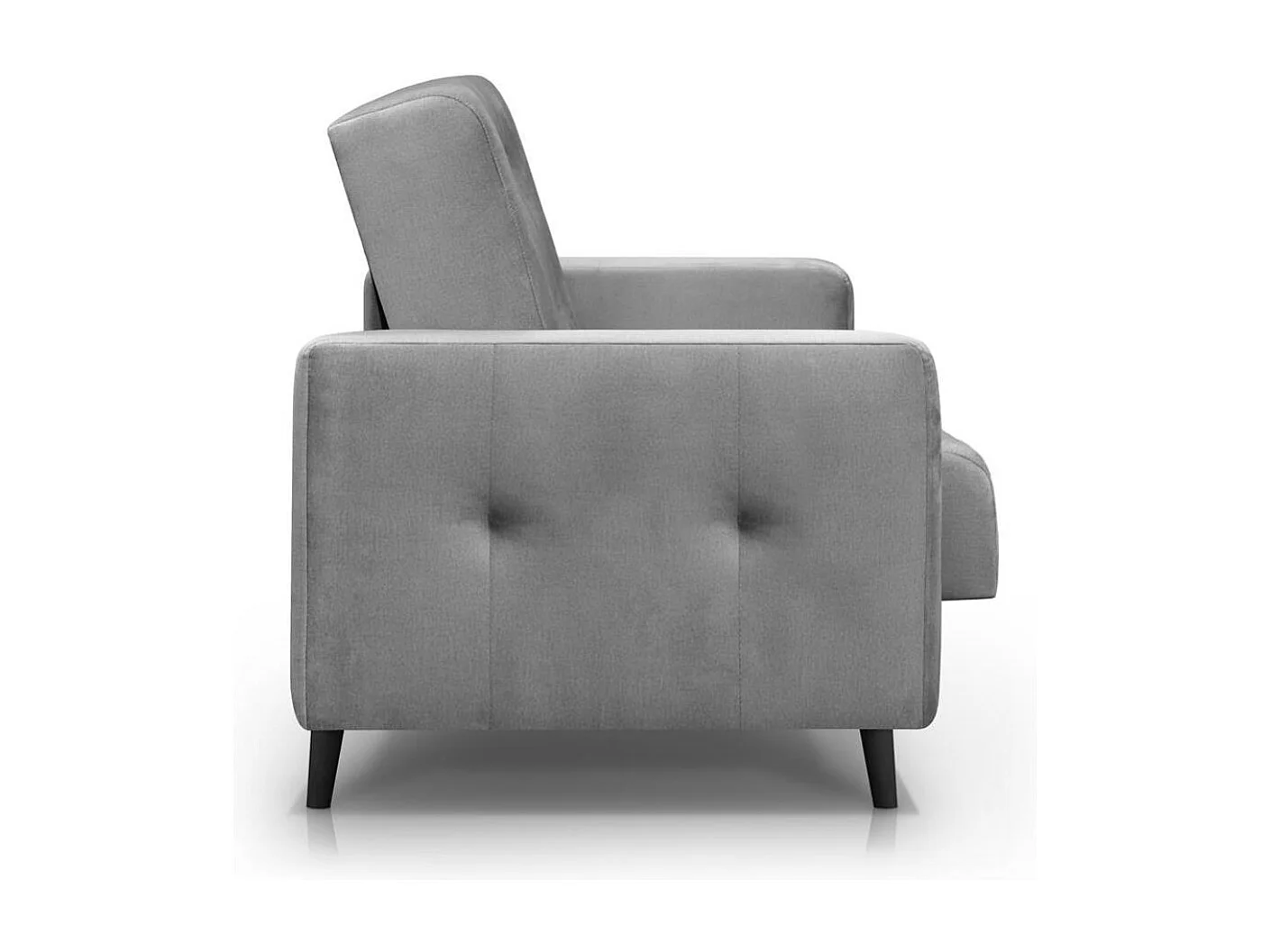 3-zits slaapbank Nancy Bis lichtgrijs