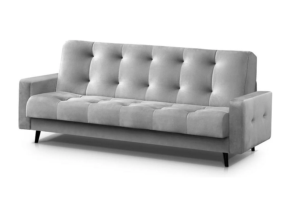 Canapé-lit 3 places Nancy Bis gris clair