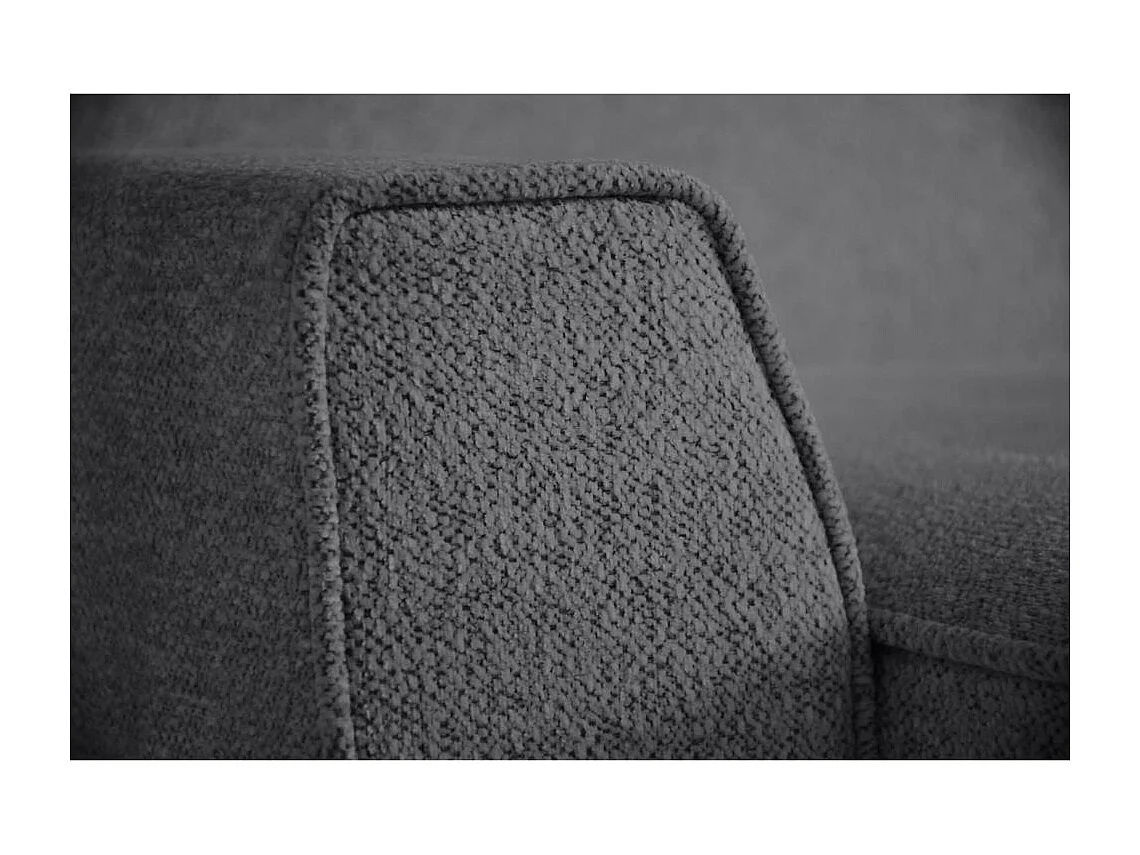 Canapé-lit ECKSCHLAFSOFA Teramo gris foncé