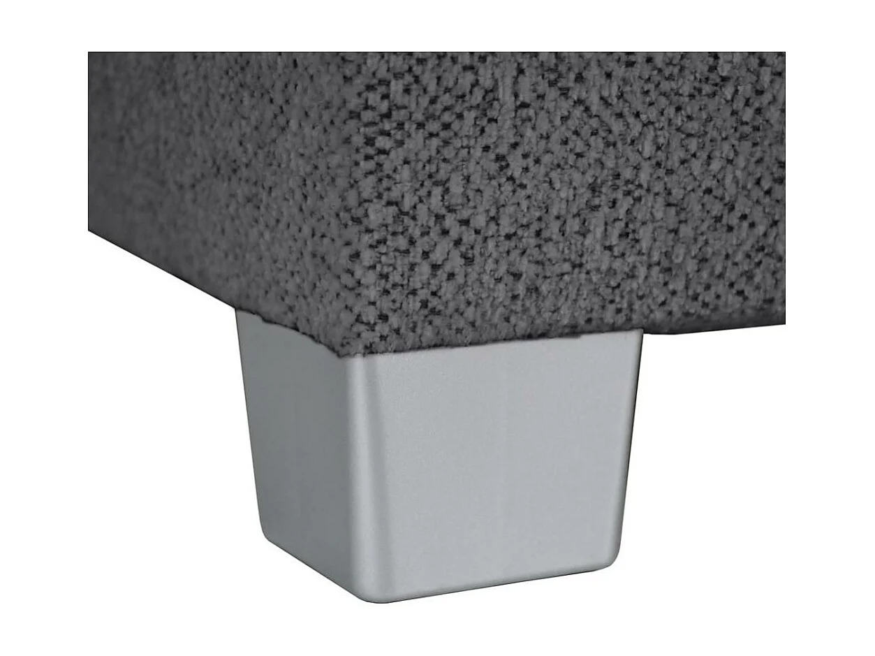 Canapé-lit ECKSCHLAFSOFA Teramo gris foncé