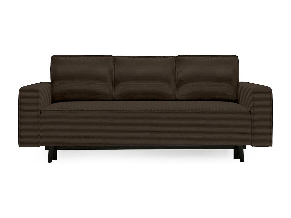3-SITZER SOFA Monte mit Schlaffunktion braun