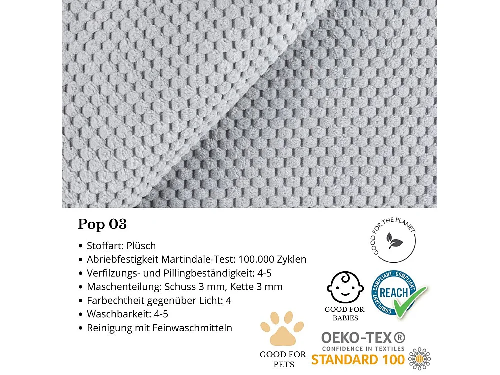 3-SITZER SCHLAFSOFA Cortez hellgrau