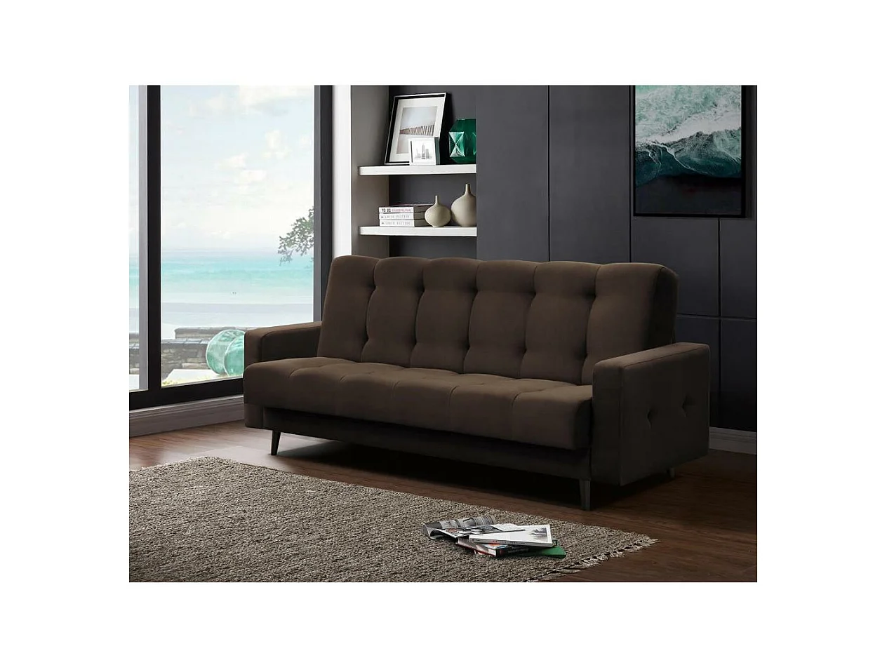 3-SITZER Schlafsofa Nancy Bis braun