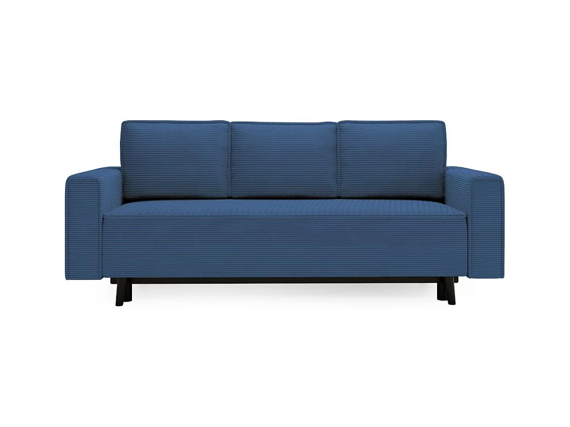 3-SITZER SOFA Monte mit Schlaffunktion blau