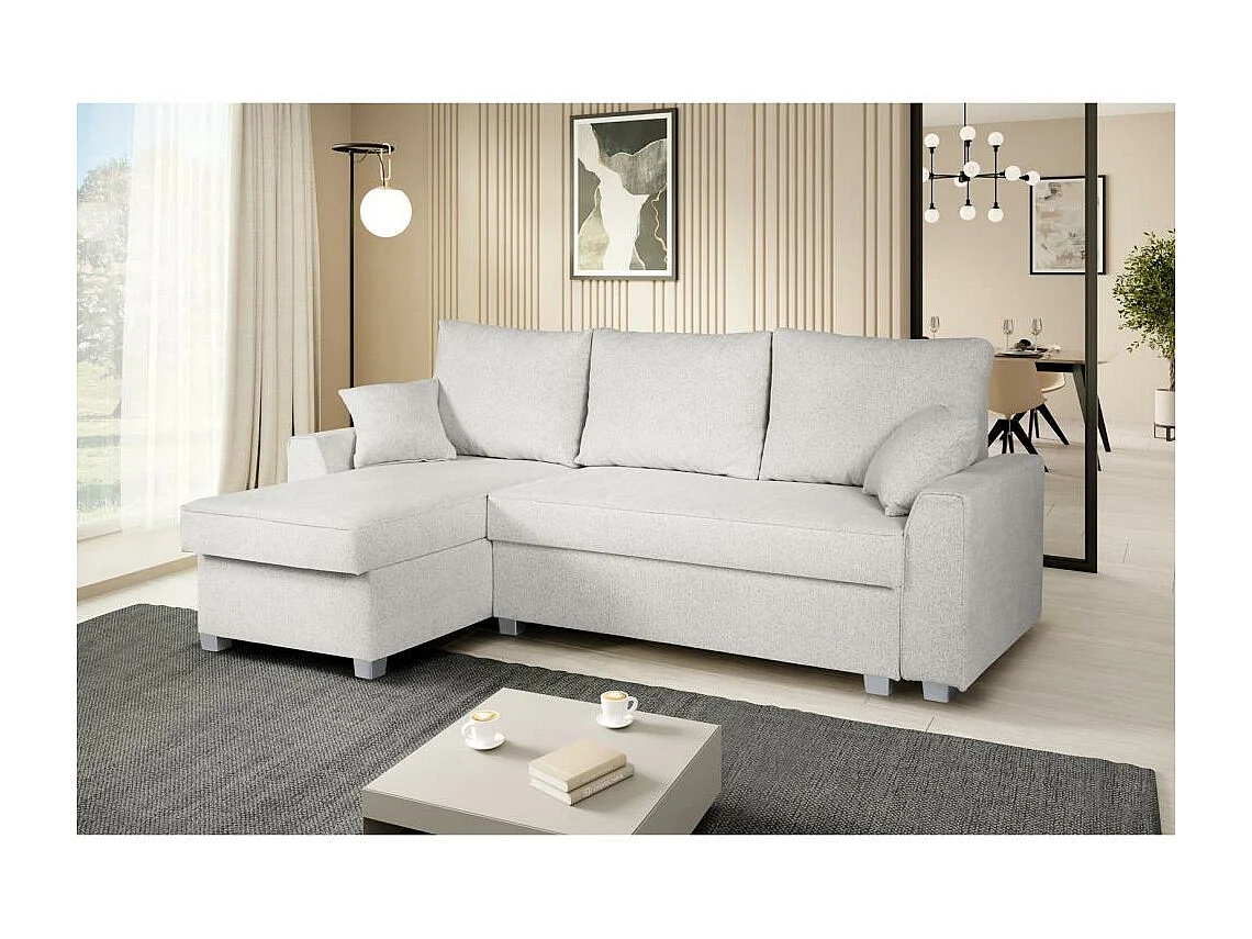 Canapé-lit ECKSCHLAFSOFA Teramo beige