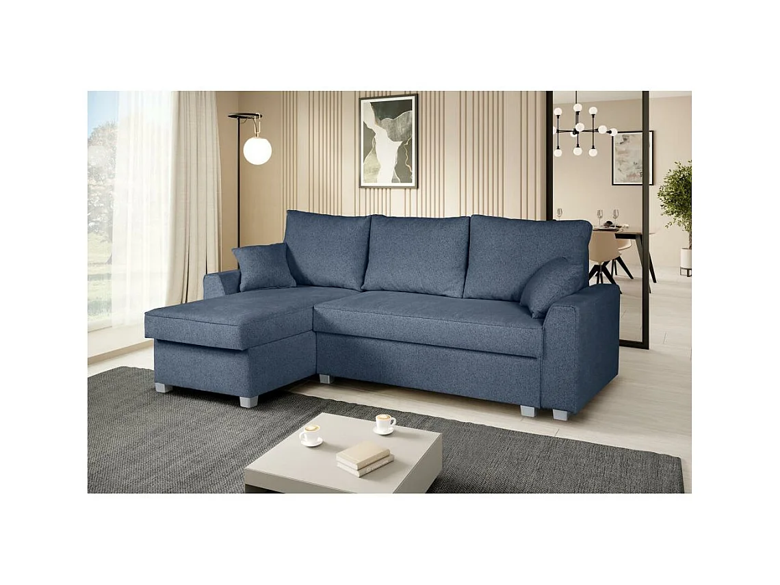 ECKSCHLAFSOFA Teramo dunkelblau