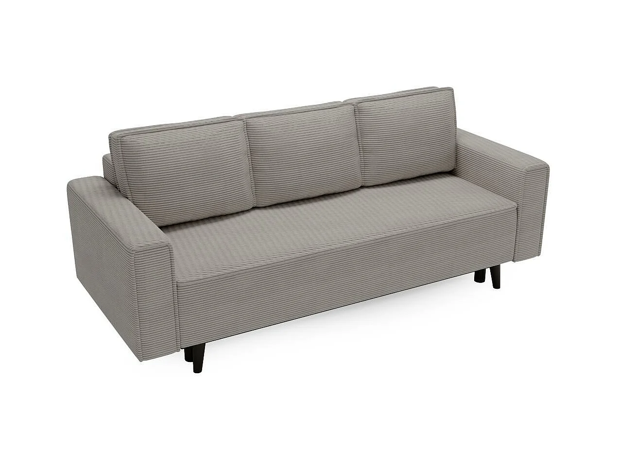 CANAPE 3 PLACES Monte avec fonction sommeil cappuccino