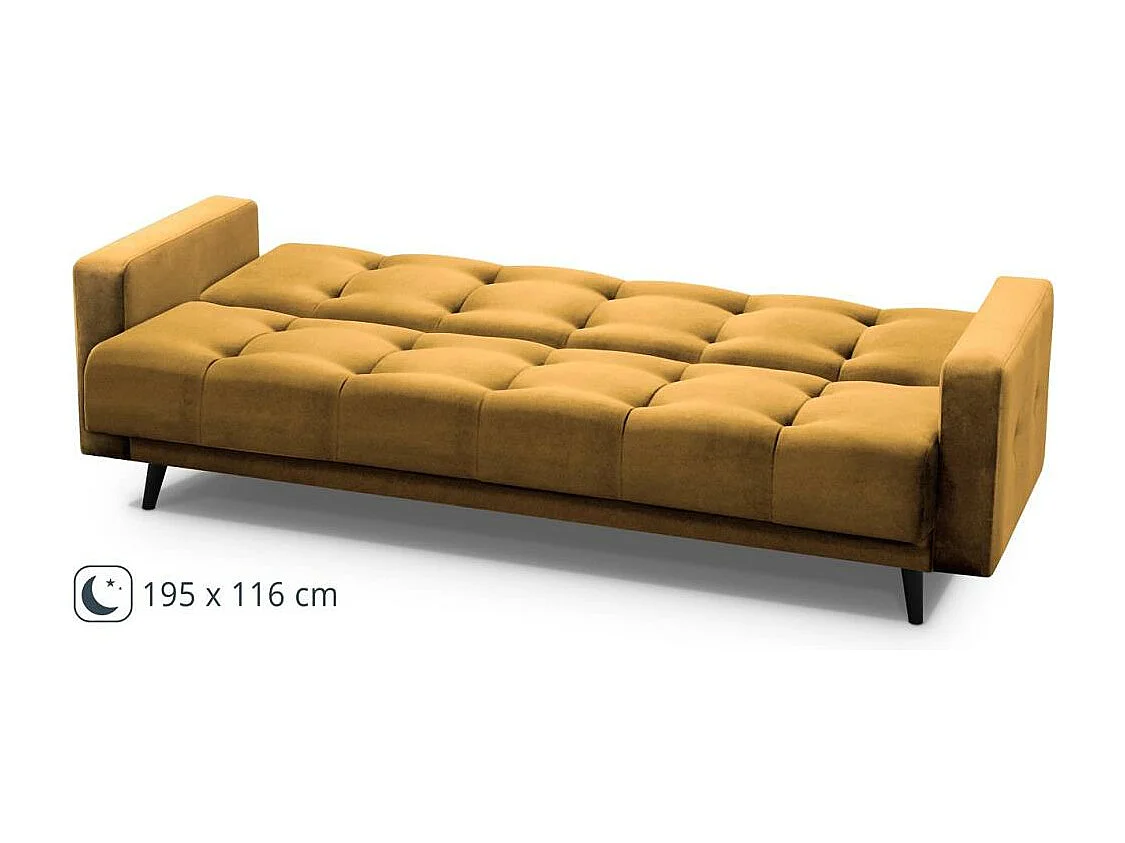 3-SITZER Schlafsofa Nancy Bis gelb