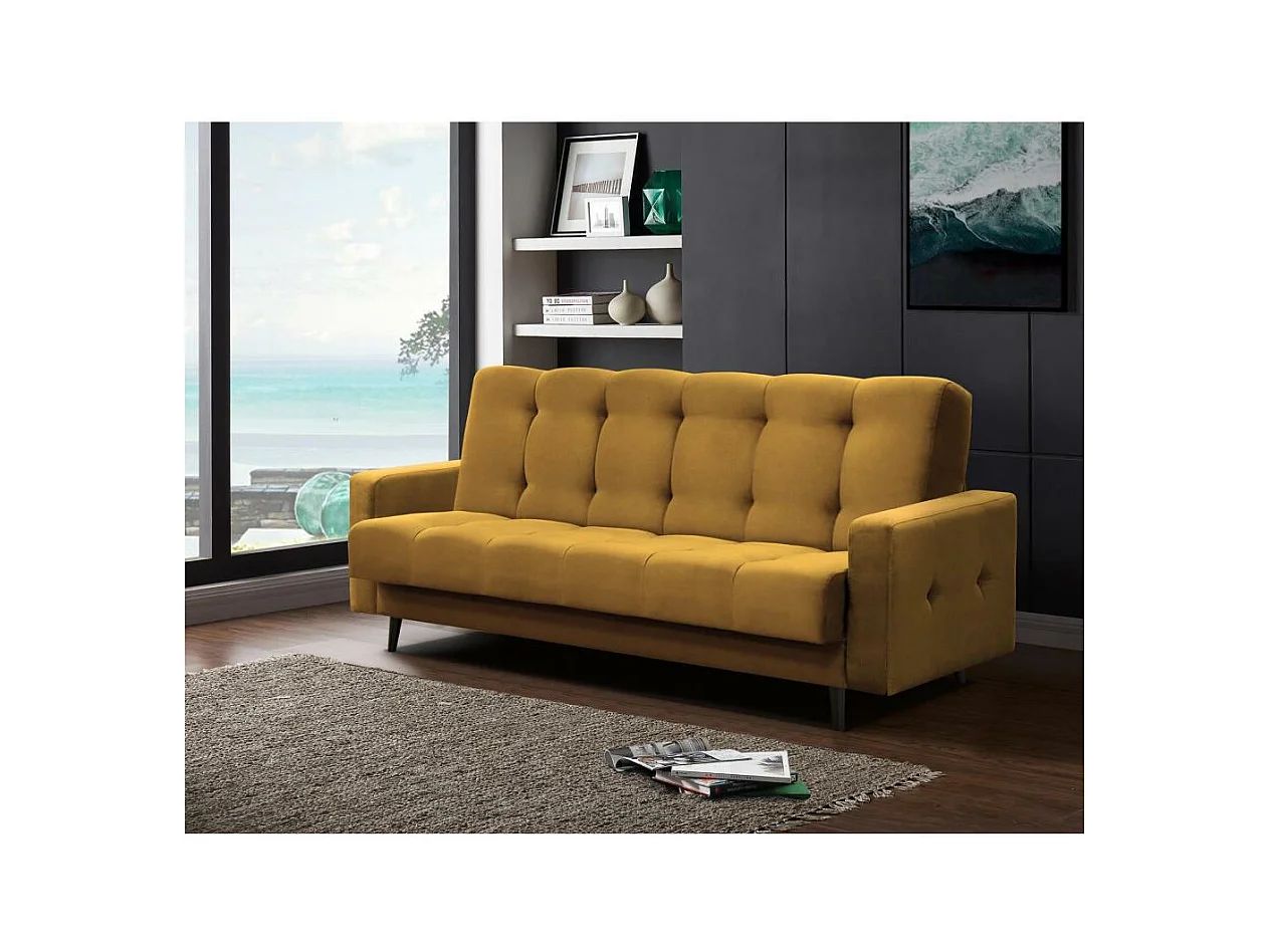 3-SITZER Schlafsofa Nancy Bis gelb