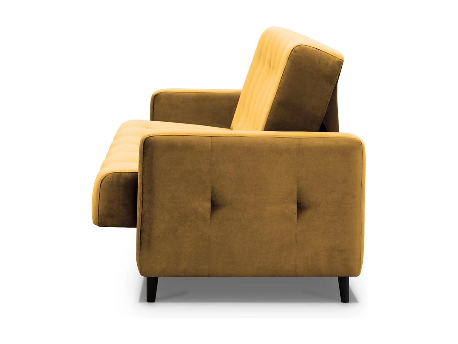 Canapé-lit 3 places Nancy Bis jaune