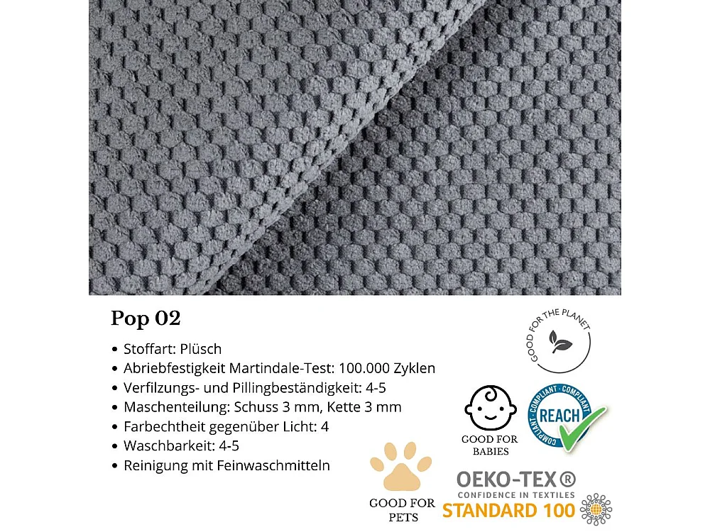 3-SITZER SCHLAFSOFA Cortez grau