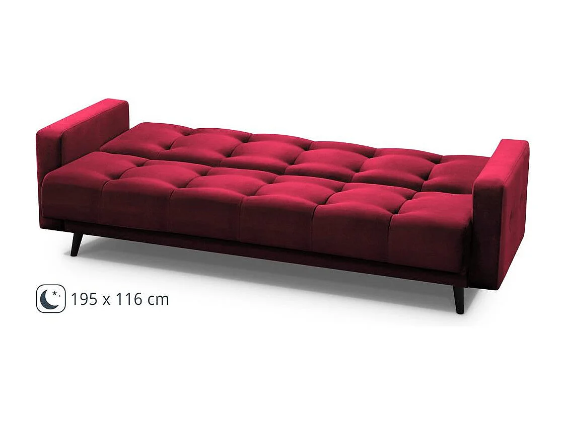 3-SITZER Schlafsofa Nancy Bis bordeaux