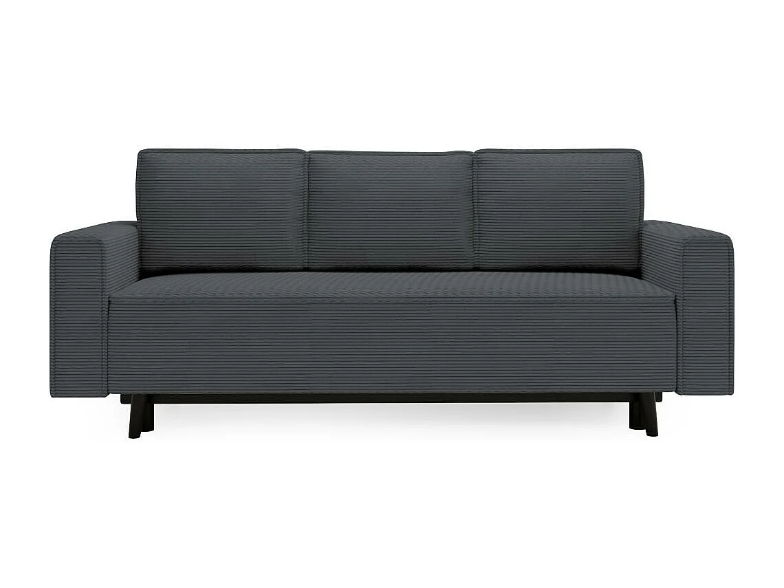 3-SITZER SOFA Monte mit Schlaffunktion dunkelgrau