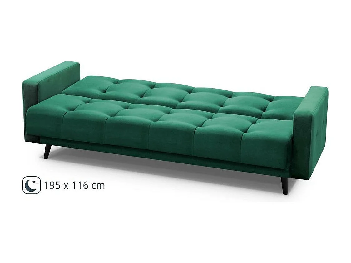 3-SITZER Schlafsofa Nancy Bis grün