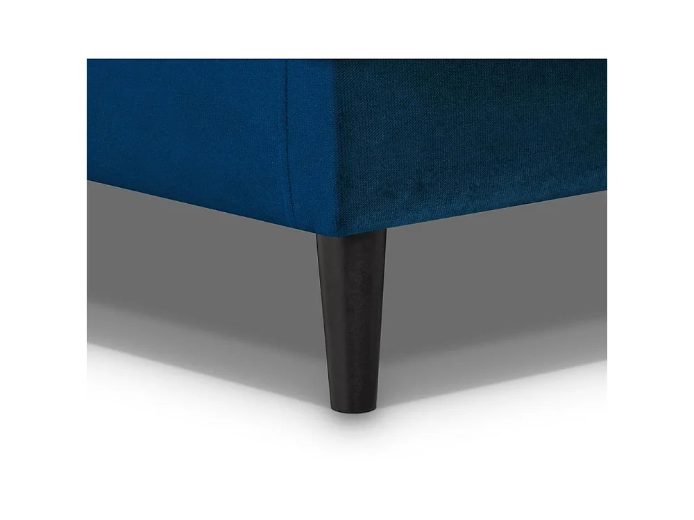 Canapé convertible clic-clac 3 places en tissu bleu foncé NANCY