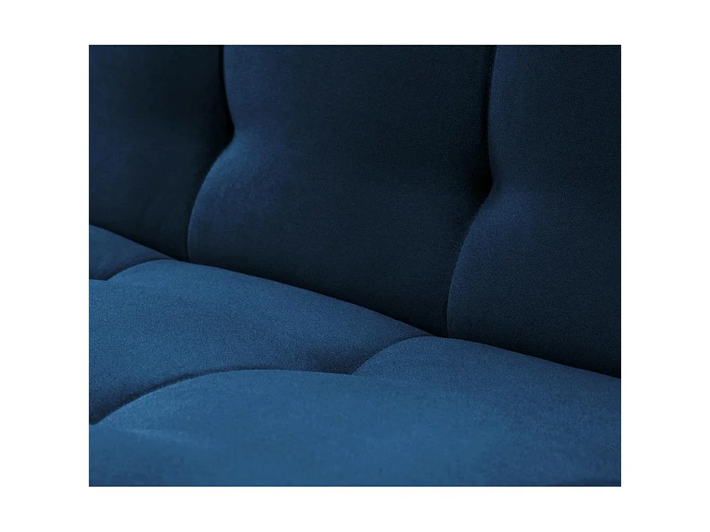 Canapé convertible clic-clac 3 places en tissu bleu foncé NANCY