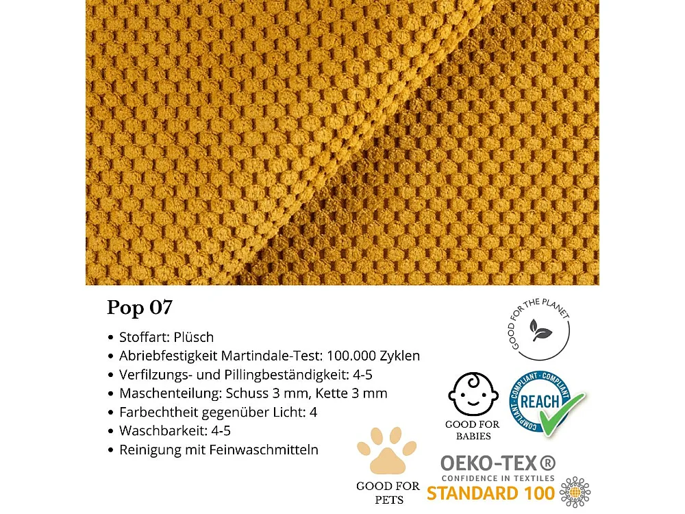 3-SITZER SCHLAFSOFA Cortez gelb