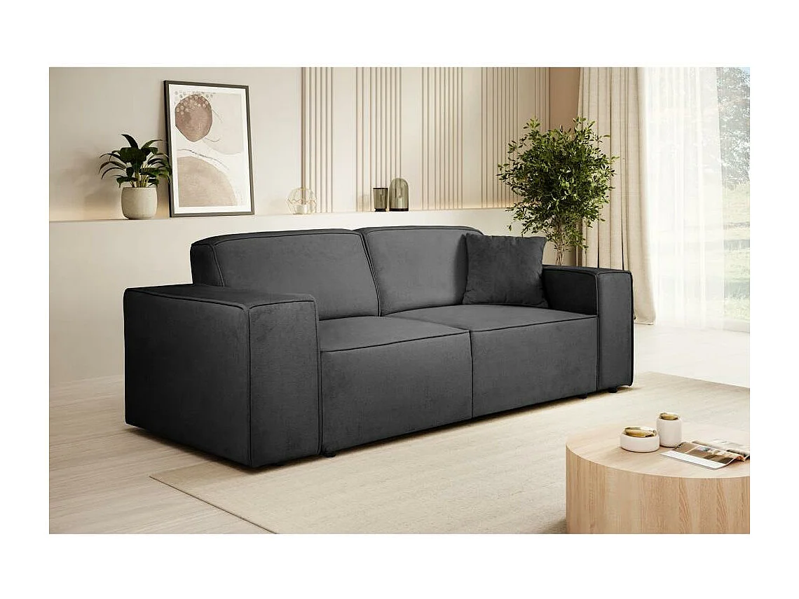 3-SITZER SOFA Pedro ohne Schlaffunktion schwarz