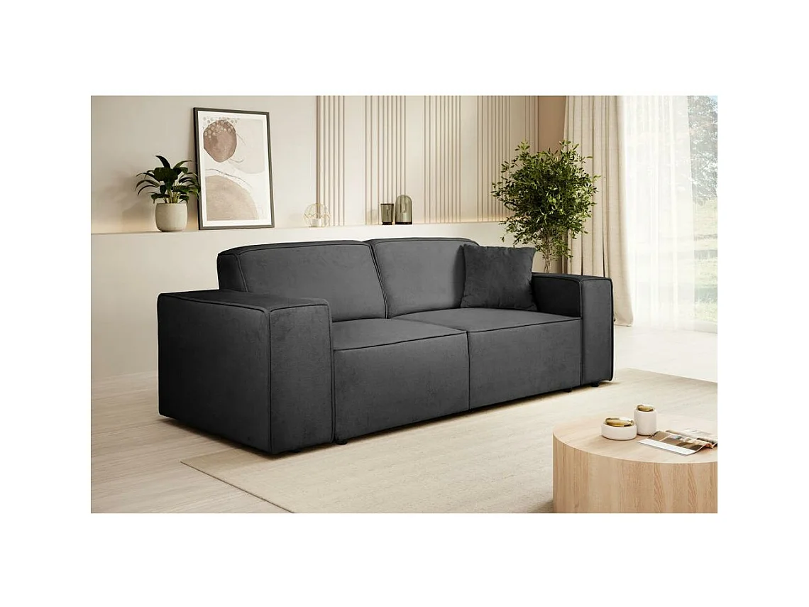 3-SITZER SOFA Pedro ohne Schlaffunktion schwarz