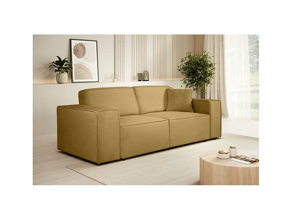 3-SITZER SOFA Pedro ohne Schlaffunktion gelb