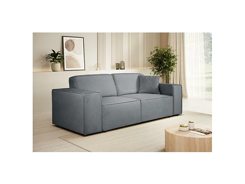 3-SITZER SOFA Pedro ohne Schlaffunktion grau
