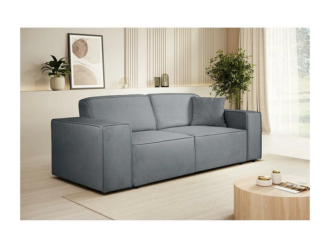 3-SITZER SOFA Pedro ohne Schlaffunktion grau