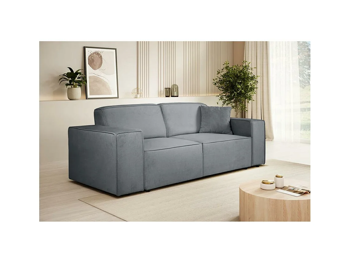 3-SITZER SOFA Pedro ohne Schlaffunktion grau