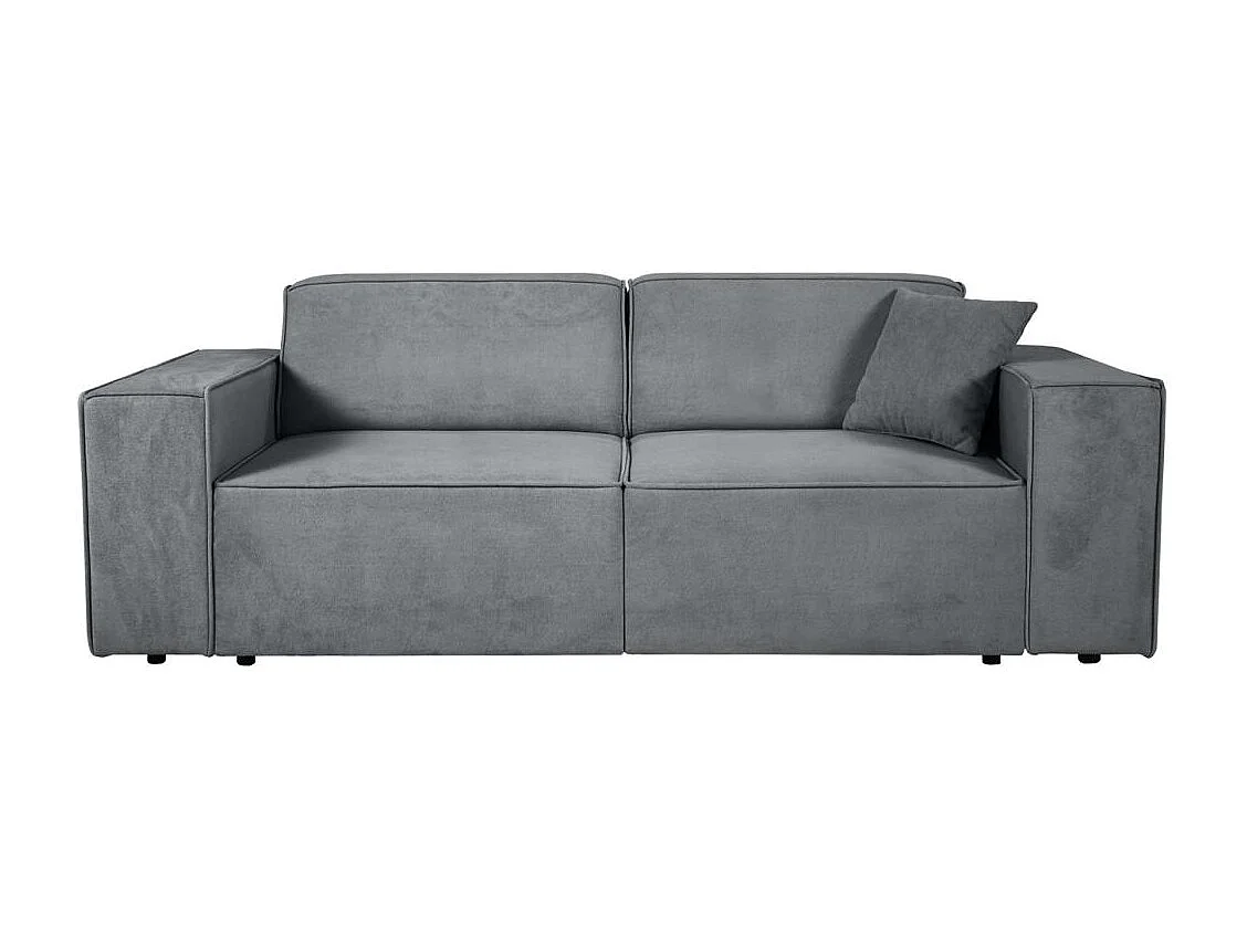 CANAPE 3 PLACES Pedro sans fonction sommeil gris