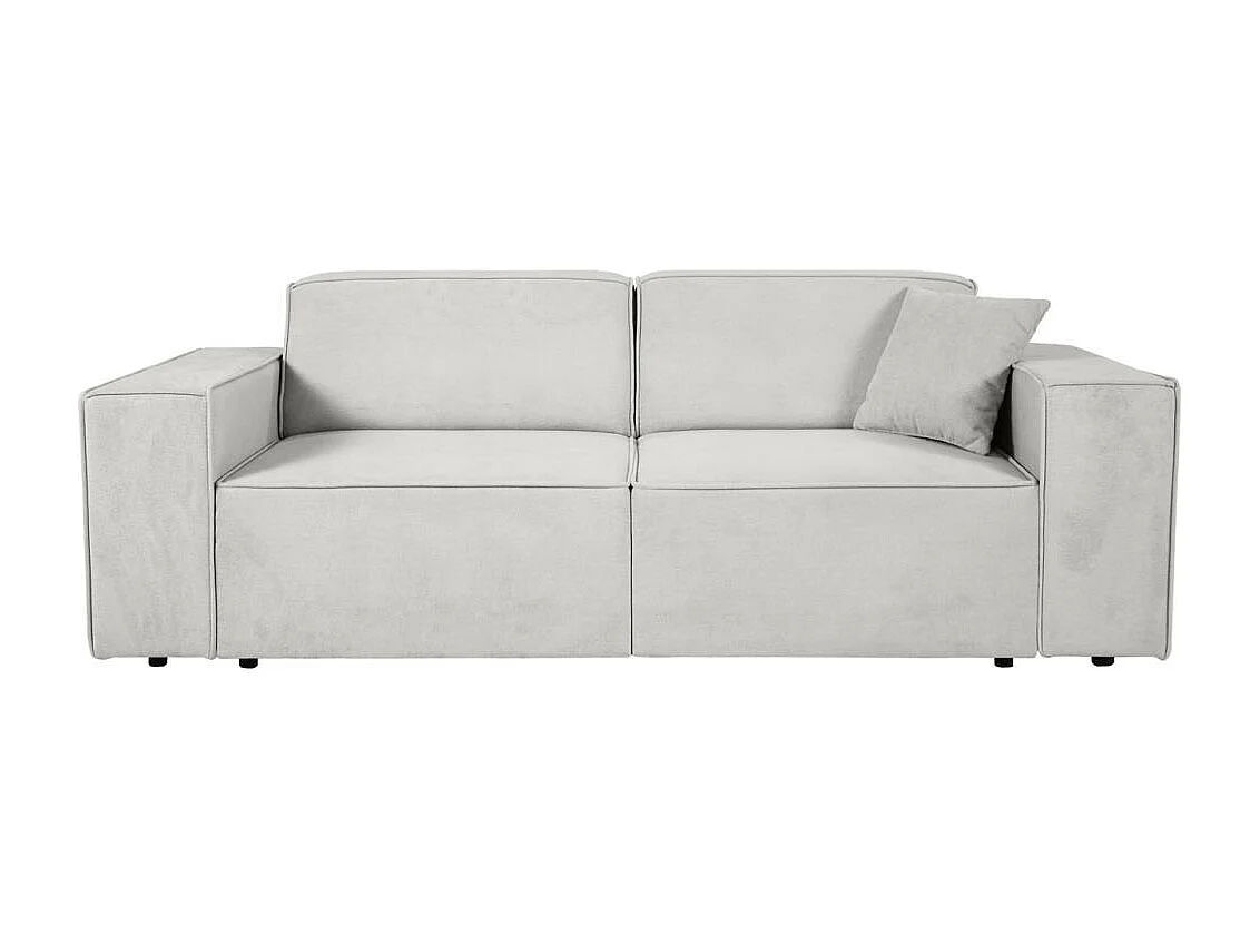 CANAPE 3 PLACES Pedro sans fonction sommeil beige clair